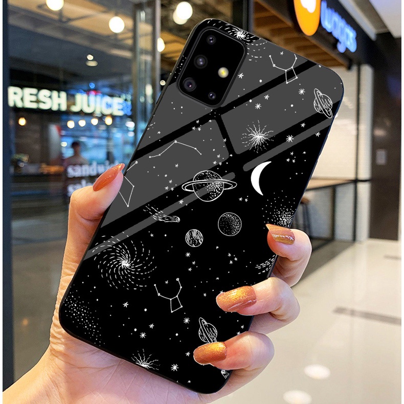 Ốp Lưng SAMSUNG GALAXY A31, A51 , A71,M51 Ốp kính bóng cao cấp Phi Hành Gia