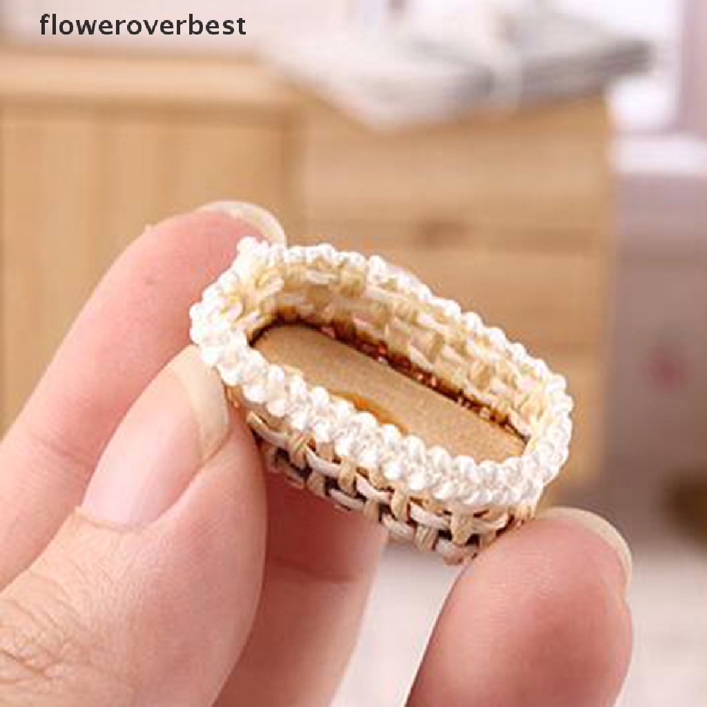 Giỏ Mây Đựng Thực Phẩm Trang Trí Nhà Búp Bê Tỉ Lệ 1 / 12