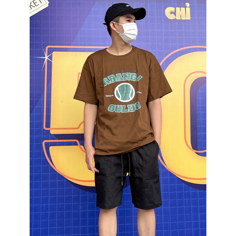 Áo thun tay lỡ unisex Bangouluo form rộng nam nữ cao cấp  Zozo_unisex