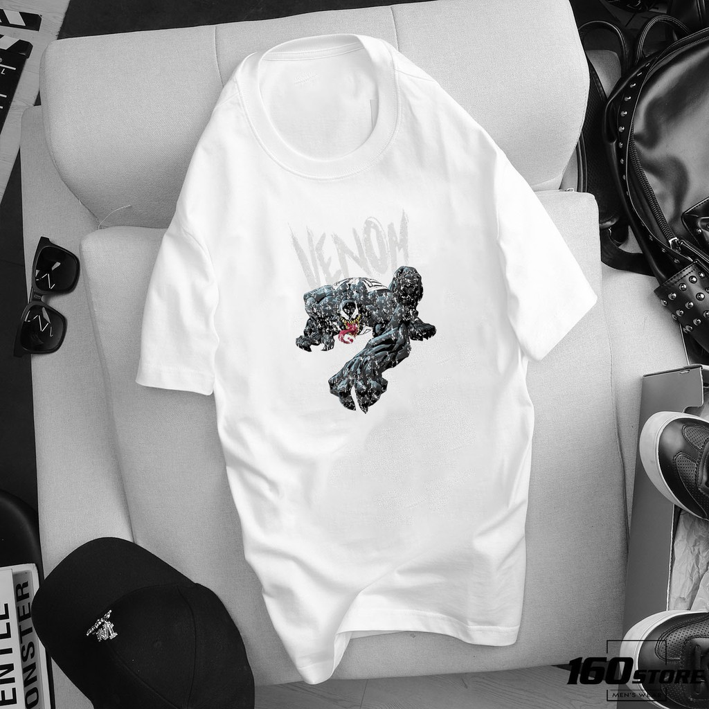 ÁO THUN NAM UNISEX MARVEL VENOM ĐỐI MẶT TỬ THÙ IN HÌNH COOL NGẦU GIÁ RẺ CỰC SHOCK CÓ SIZE TRẺ EM - 113