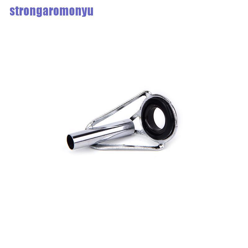 (Hàng Mới Về) Bộ 80 Khoen Cần Câu Cá 10 Kích Cỡ Bằng Thép Màu Đen