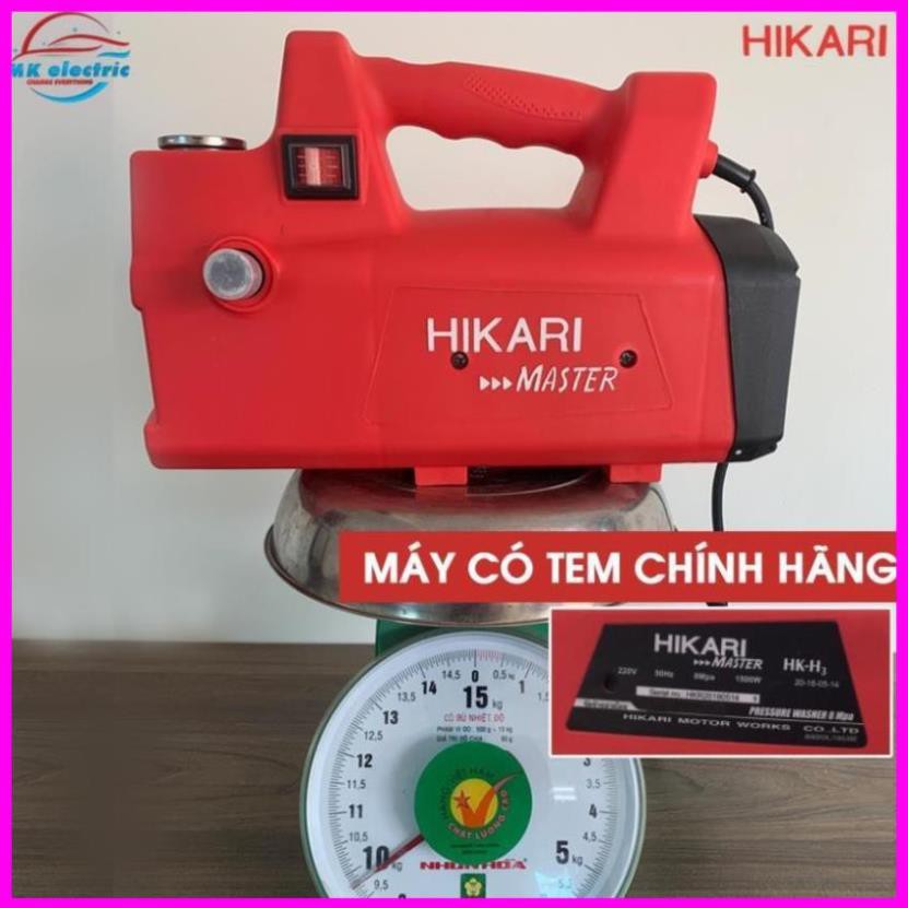 Máy rửa xe mini, Máy xịt rửa cao áp HIKARI HK-H3 - Có áp chống giật + Chống cháy [BH 24 Tháng]