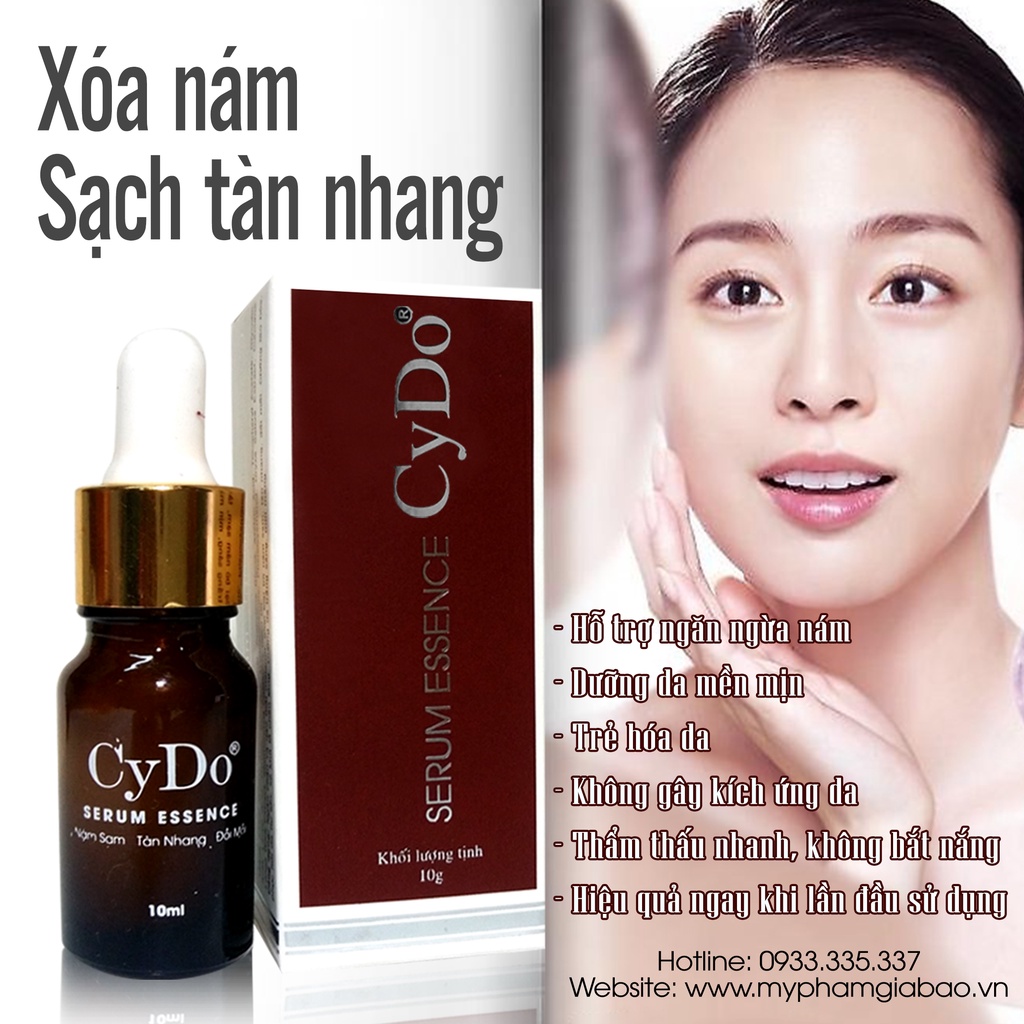 Serum Nám Sạm - Tàn Nhang - Đồi Mồi - Dưỡng Trắng Da CyDo 10ml