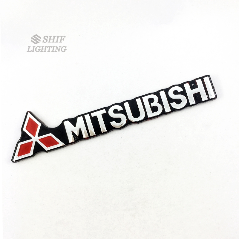 Sticker dán trang trí xe hơi hình chữ MITSUBISHI làm bằng nhựa ABS