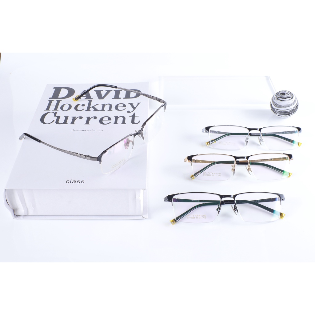 Gọng kính titanium SW10008 thời trang nam cao cấp siêu nhẹ siêu bền OURESS