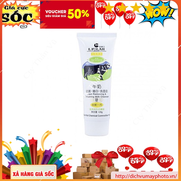 Sữa rửa mặt con bò Lyolan dưa leo lyolan Hàng Nhập Khẩu Chất Lượng loại bỏ vảy tế bào khô, mụn cám và bụi bẩn