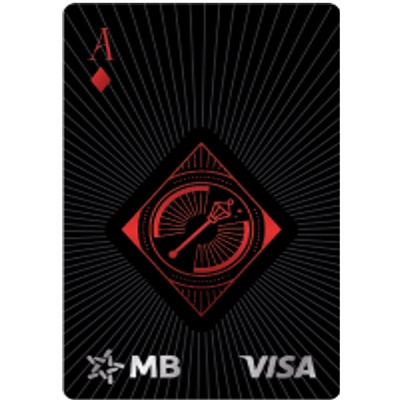 THẺ QUÂN BÀI, ACE Hi Collection, MB Hi Visa Collection, Thẻ bài tây, MB Bank, Thẻ 2 in 1, Át, Cơ, Rô, Tép