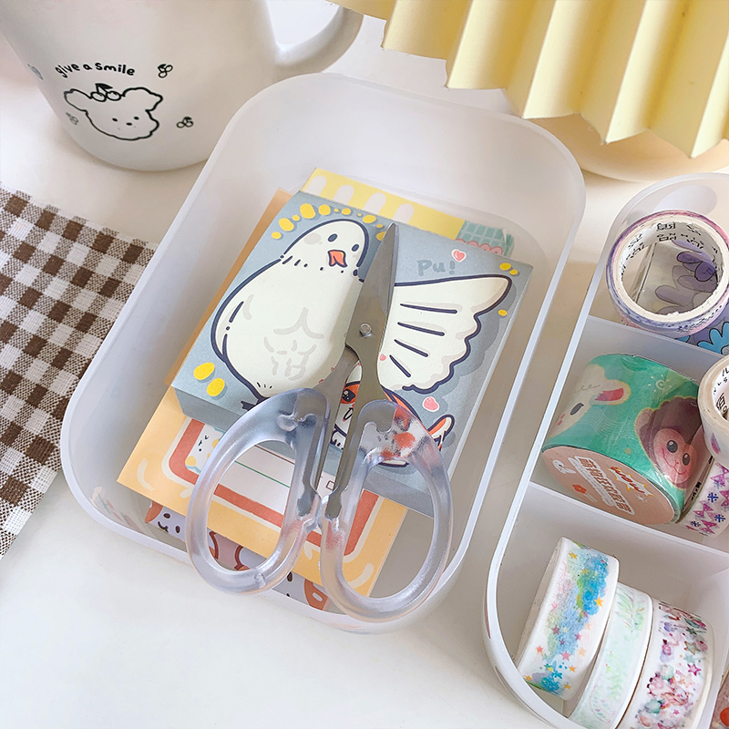 Kéo Cắt Giấy Bằng Nhựa Trong Suốt
