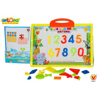Bảng nam châm Antona - Bé làm quen với chữ số - hình học