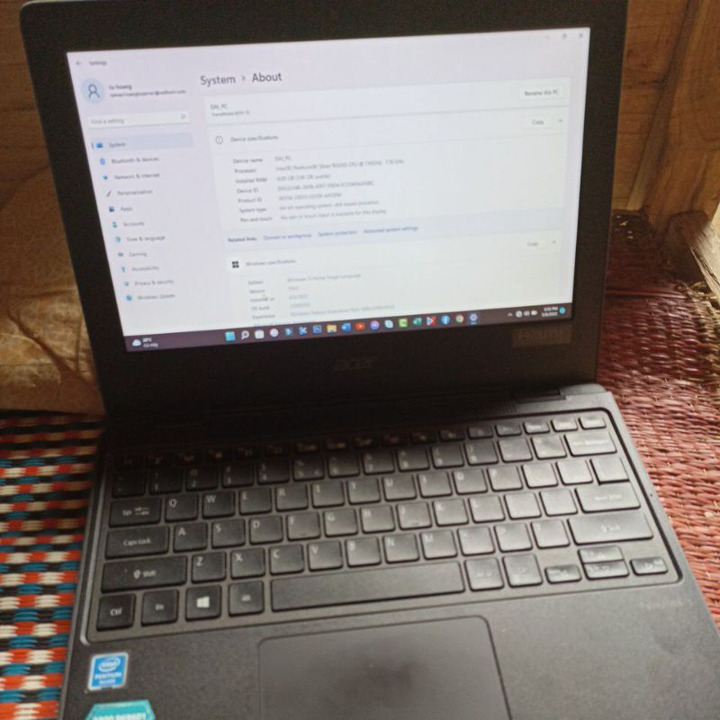 Laptop Acer TravelMate B3 TMB311 31 P49D N5030/4GB/256GB/Win11 cũ