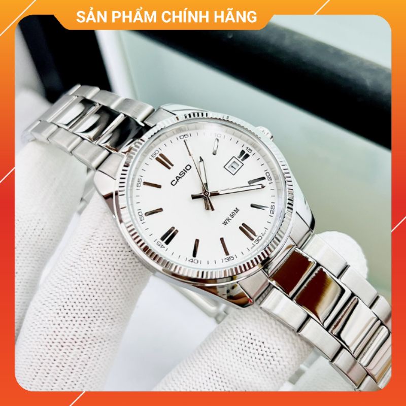 Đồng hồ đôi nam nữ dây thép chính hãng Casio MTP-1302D-7A