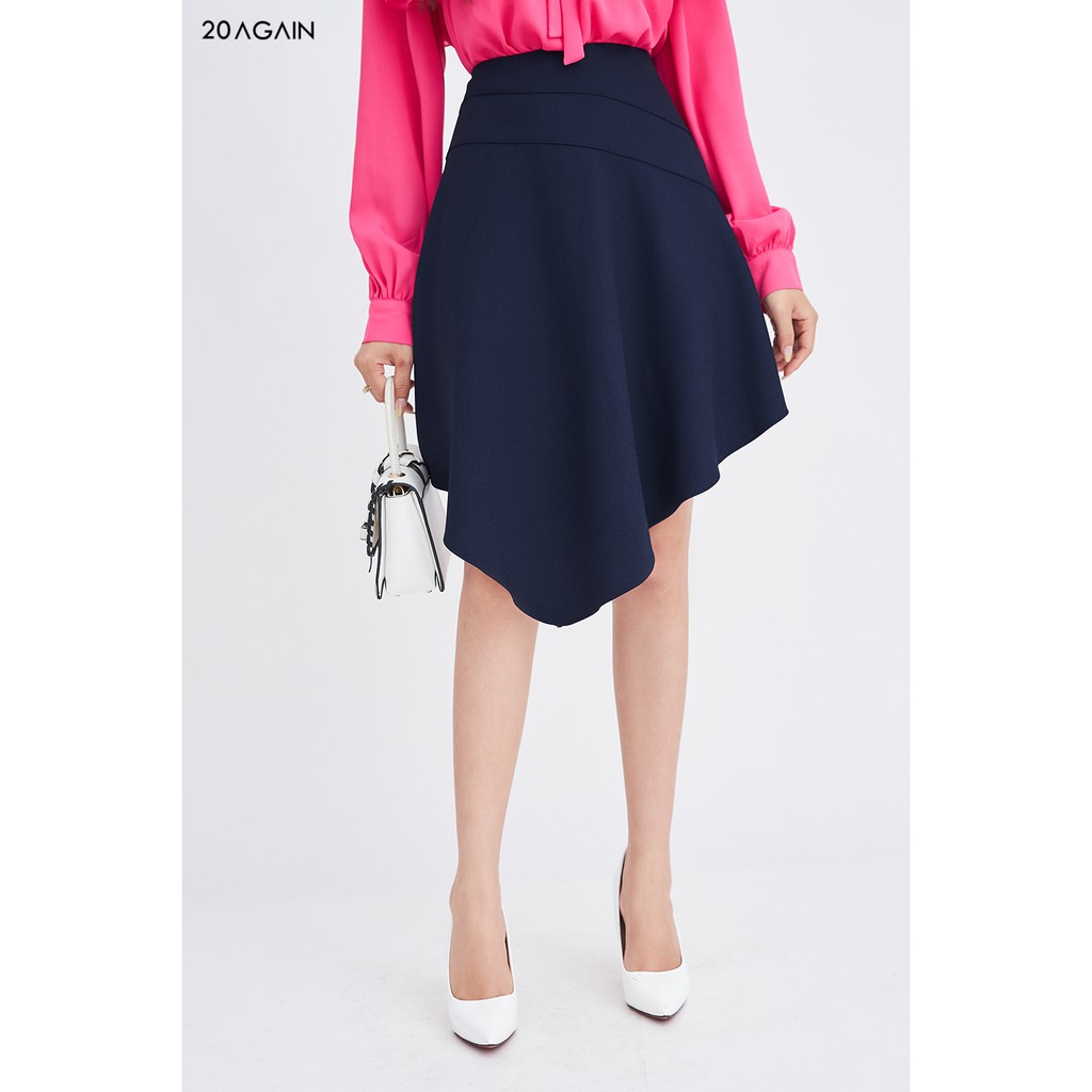 [Mã WABR1111 giảm 10% đơn 250K] Chân váy chữA vạt lệch 20AGAIN, thiết kế phong cách công sở trẻ trung JAA0747 | BigBuy360 - bigbuy360.vn