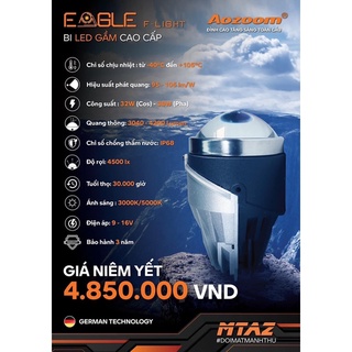 Bi gầm led aozoom eagle f-light hàng chính hãng - bảo hành 3 năm