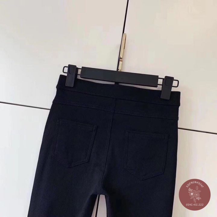 Quần Bò Nữ - Quần Bò Giấy Cạp Cao Tôn Dáng Siêu Co Giãn M888