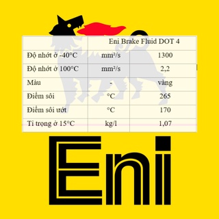 Dầu thắng (dầu phanh) Eni (Agip) Brake Fluid Dot 4 (250ml)