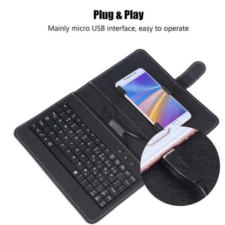 Bộ Bàn Phím Và Chuột Có Dây Cho Điện Thoại/Máy Tính Bảng Tương Thích Với Hệ Thống Android OTG 4-8 Inch