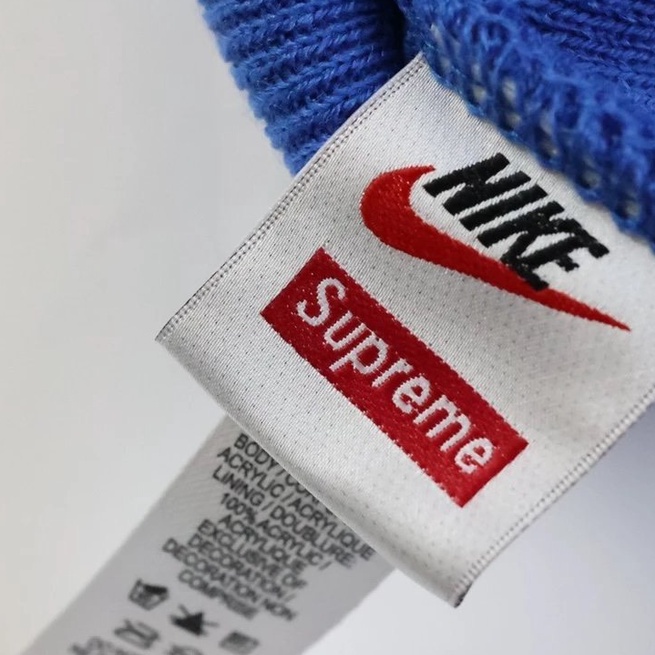 ⚡️[Mirror Quality] - Mũ Supreme x NlKE Snakeskin Beanie , Mũ len Supreme Black/Grey