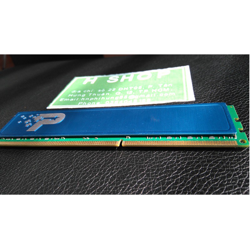 Ram tản nhiệt 8Gb ddr3 bus 1333 - 10600u, 1 cặp 2x4Gb, hiệu Patriot  chính hãng, bảo hành 3 năm