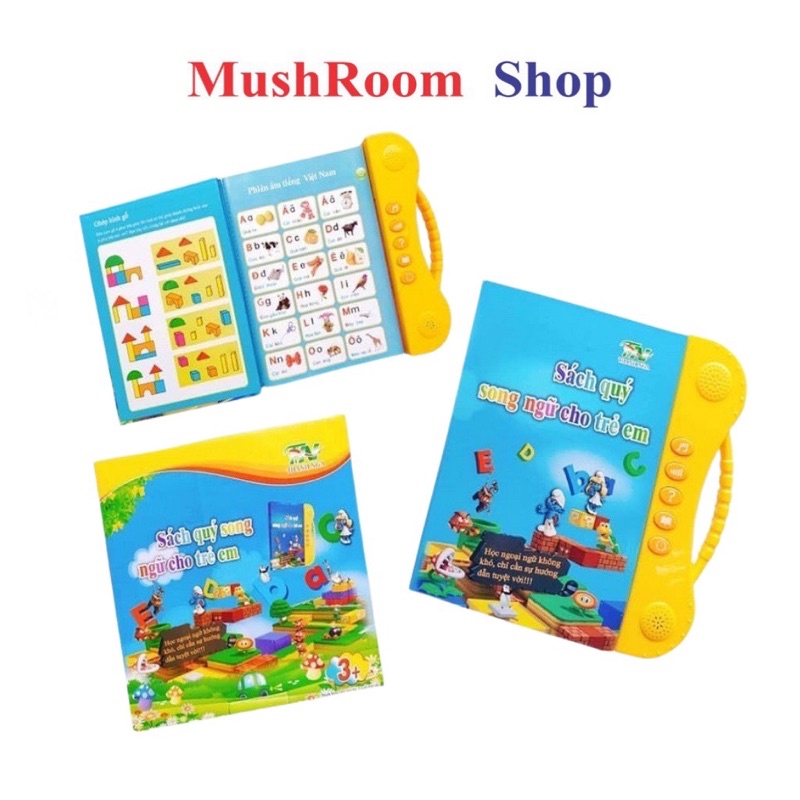 Đồ Chơi MushRoom Shop - Sách Nói Điện Tử Song Ngữ Anh Việt Giúp Trẻ Học Tốt Tiếng Anh