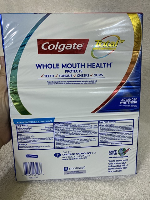 [HÀNG MỸ] Kem đánh răng Colgate Total SF 181gram.