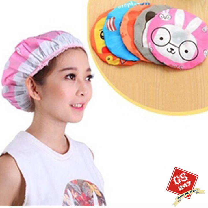 Combo 2 Khăn Trùm Tóc Chống Nước và Đắp Mặt Nạ