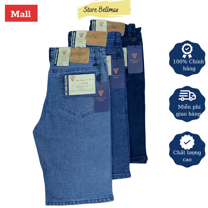 Combo 2 Quần short Nam Vải Bò Basic Form Chuẩn Mềm co giãn-mẫu Túi chéo