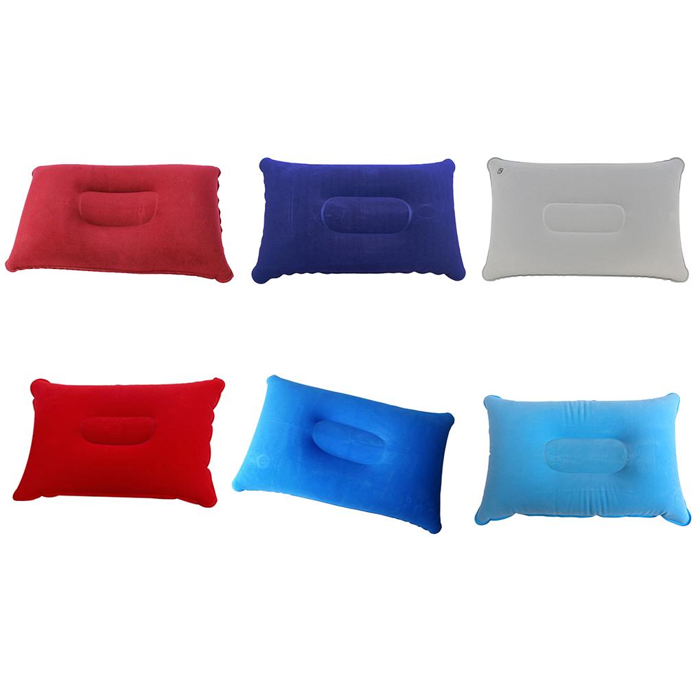 Gối Bơm Hơi Du Lịch Màu Xám / Xanh Dương / Đỏ