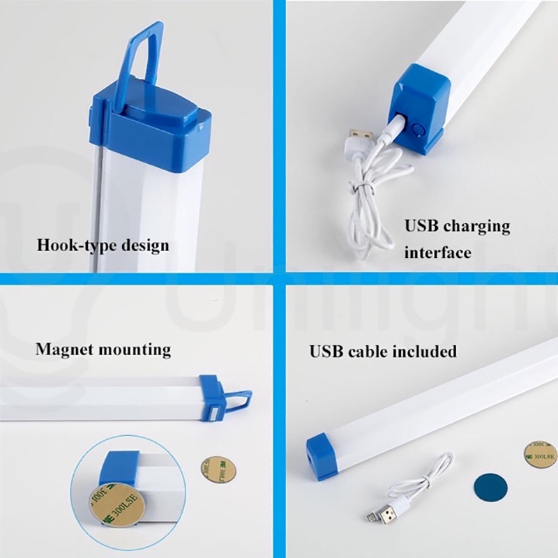 Đèn LED Sạc USB 20/40/60W Di Động Tiện Dụng Cho Cắm Trại Ngoài Trời