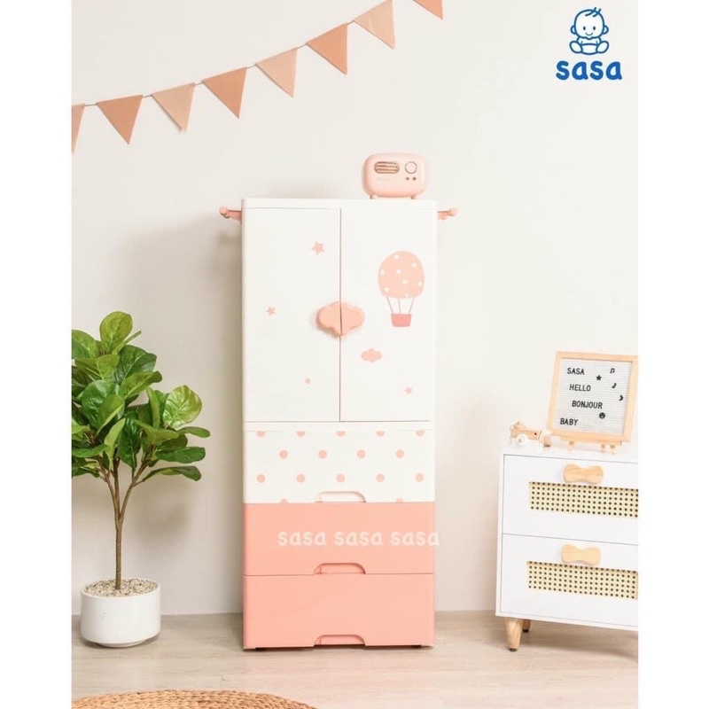 Tủ nhựa 4 tầng sky sasa