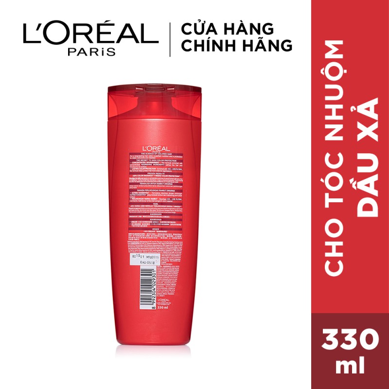 Dầu gội giữ màu tóc nhuộm L'oreal Paris Elseve Color Protect Protecting Shampoo 330ml và 170ml