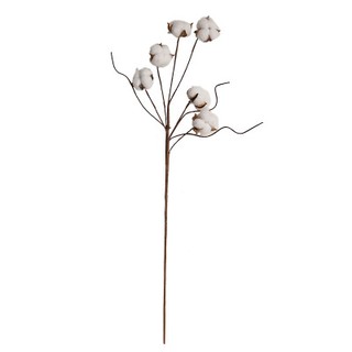Hoa giả cành bông gòn nhập khẩu decor trang trí hoa cô dâu