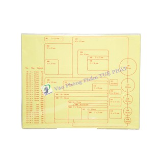Giấy decal in tem nhãn - mã vạch A5 (10 sheet/xấp)