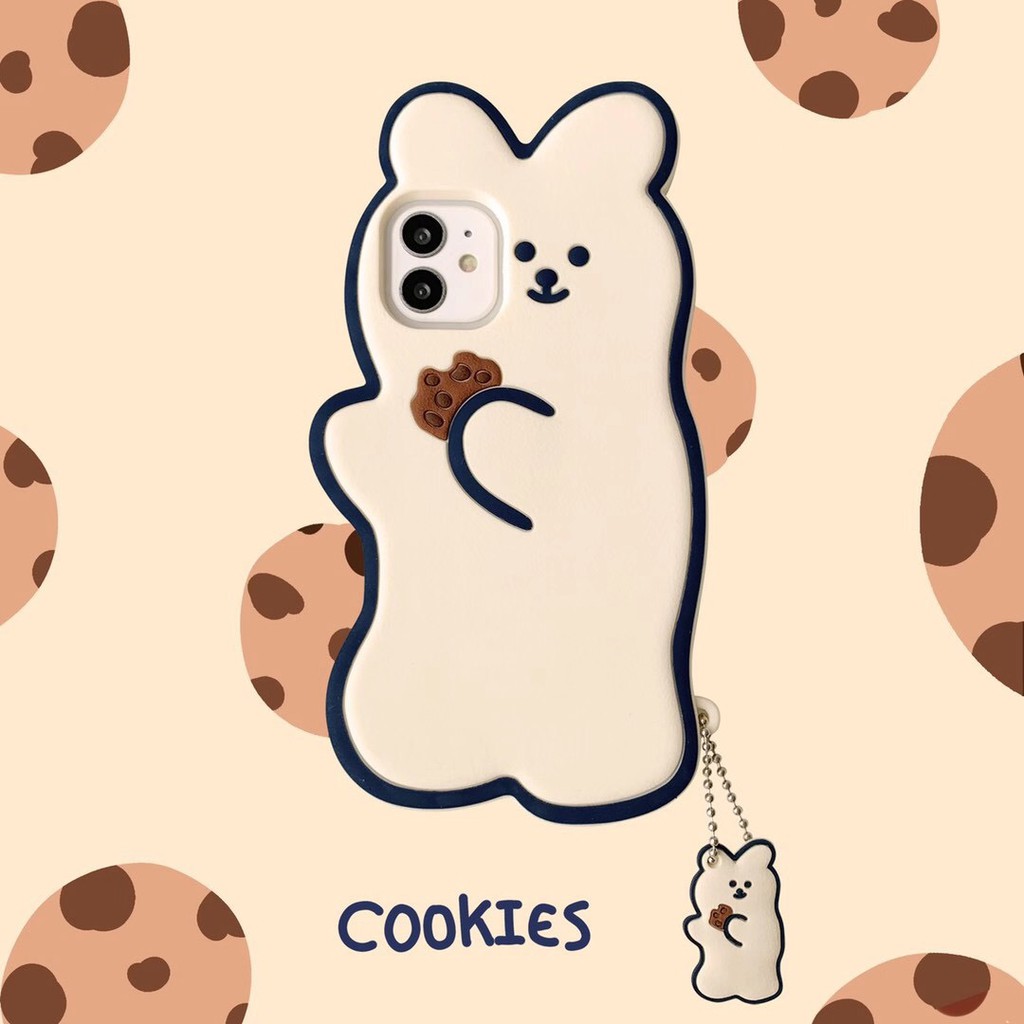 Ốp điện thoại hình gấu bánh quy cho iphone 12/12mini/12pro/12pro max/11/11pro/11pro max/xs max/xr/xs/x/8/7/8plus/7plus | BigBuy360 - bigbuy360.vn