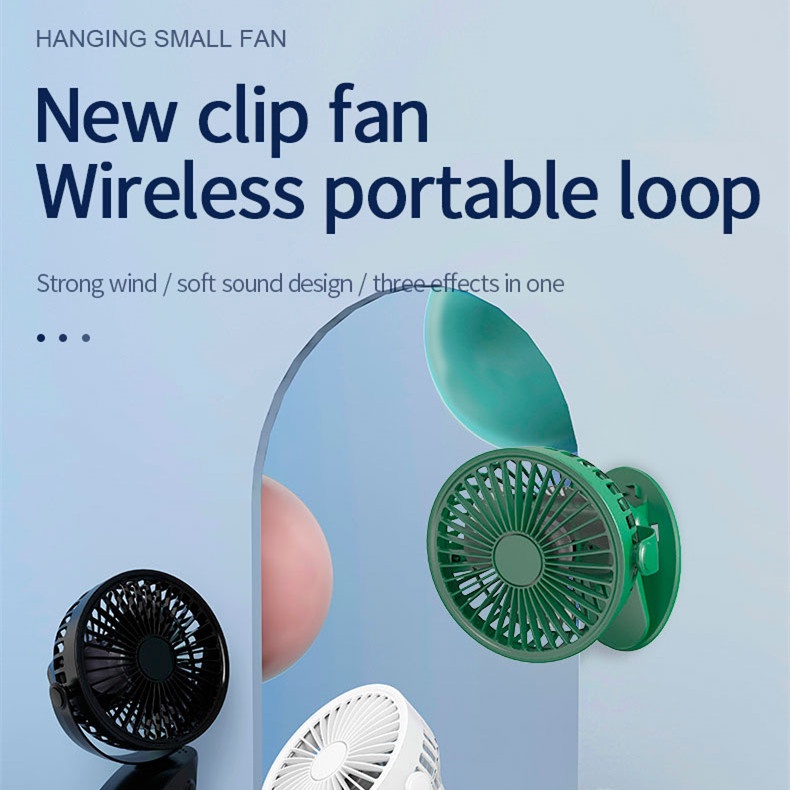 Hàng Mới Về Mới Quạt Điện Không Dây Dạng Kẹp 2022 Dễ Sử Dụng