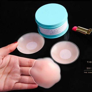 Hộp 10 Miếng Dán Nhũ Hoa Silicon LOẠI XỊN DÍNH TỐT,DẦY(Hộp Xanh/Hoa Văn)