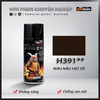 COMBO Sơn Samurai màu nâu hạt dẻ H391 gồm 3 chai đủ quy trình độ bền cao (Lót 2K04 - Màu H391 - Bóng 2K01)