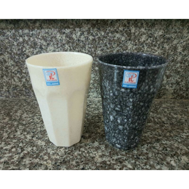 Ly nhựa Melamine vân đá cao 13.3cm (LY27VD)