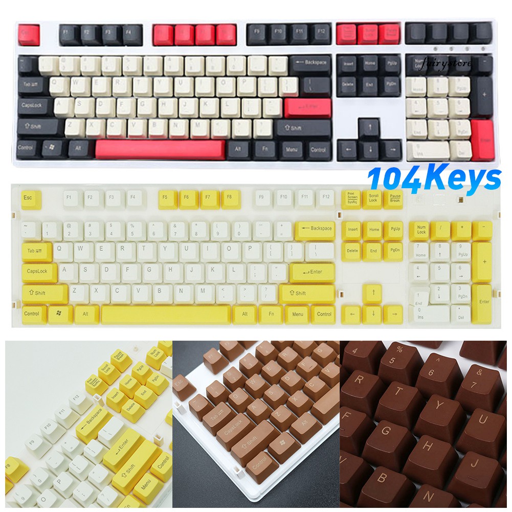 Bộ 104 Nút Bấm Thay Thế Cho Bàn Phím Cherry Mx