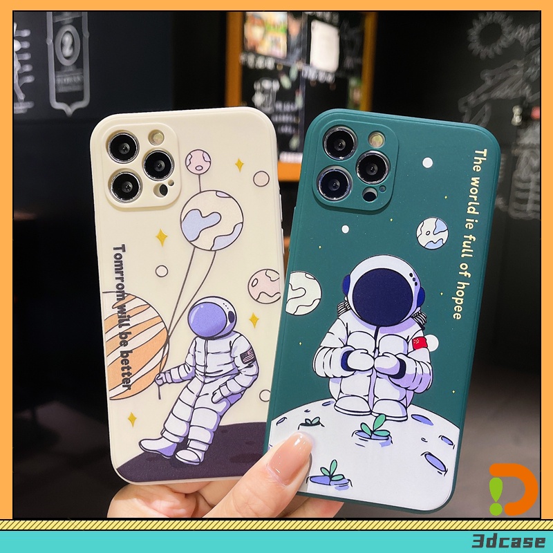 Ốp điện thoại mềm phi hành gia cho Realme 5 5s 5i C15 C12 C11 6i C17 7i C1 C2 C3 C3i Narzo 20 10 10a 20a 30a | BigBuy360 - bigbuy360.vn
