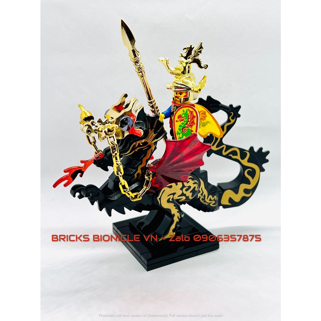 LEGO MINIFIGURES - ĐỒ CHƠI XẾP HÌNH LEGO MINIFIGURES - DRAGON KNIGHT & GOLDEN DRAGON PLUME