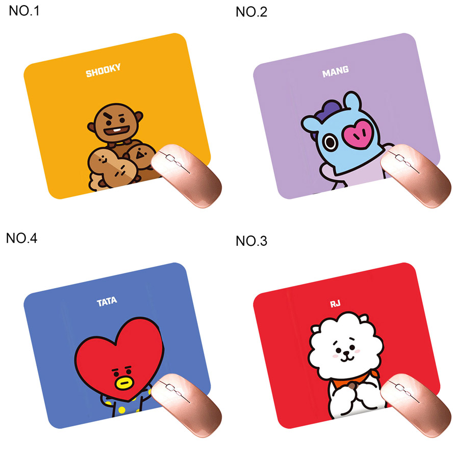 Miếng Lót Chuột Chơi Game Chống Trượt Hình Nhân Vật Bt21 Dễ Thương