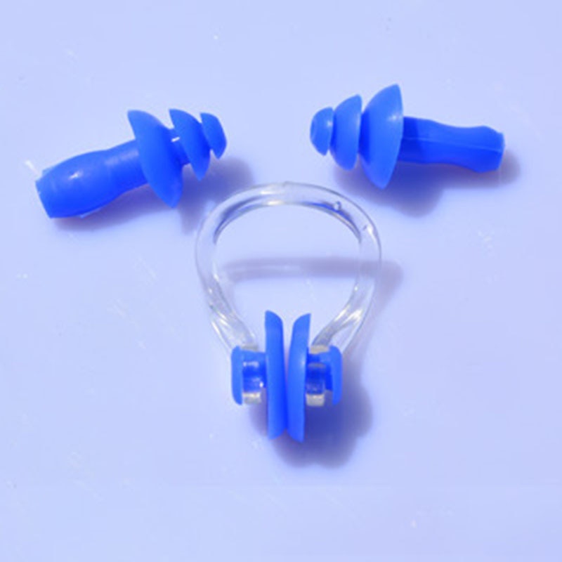 3 cái unisex mũi kẹp nút tai không thấm nước bơi mũi kẹp nút tai silicone mềm bộ phụ kiện bơi lướt sóng