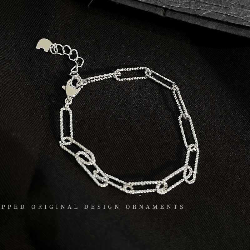 Vòng tay nữ bạc S925 - Lắc tay mắt xích bạc Ý nữ basic, hiện đại trẻ trung Zaza accessories