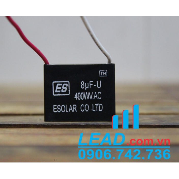 Tụ điện vuông CBB61 ESOLAR 8μF-U, 400VAC 8uF-40VAC