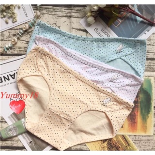 Quần chip Pink cotton chấm bi
