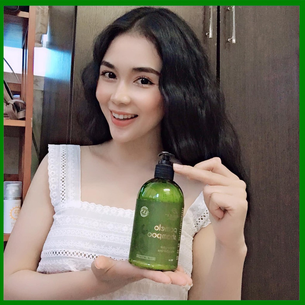 Dầu gội Pomelo Shampo, Dầu Gội Bưởi Vijully Ngăn Gãy Rụng & Làm Dày Tóc Dành Cho Da Đầu Nhờn 280ml