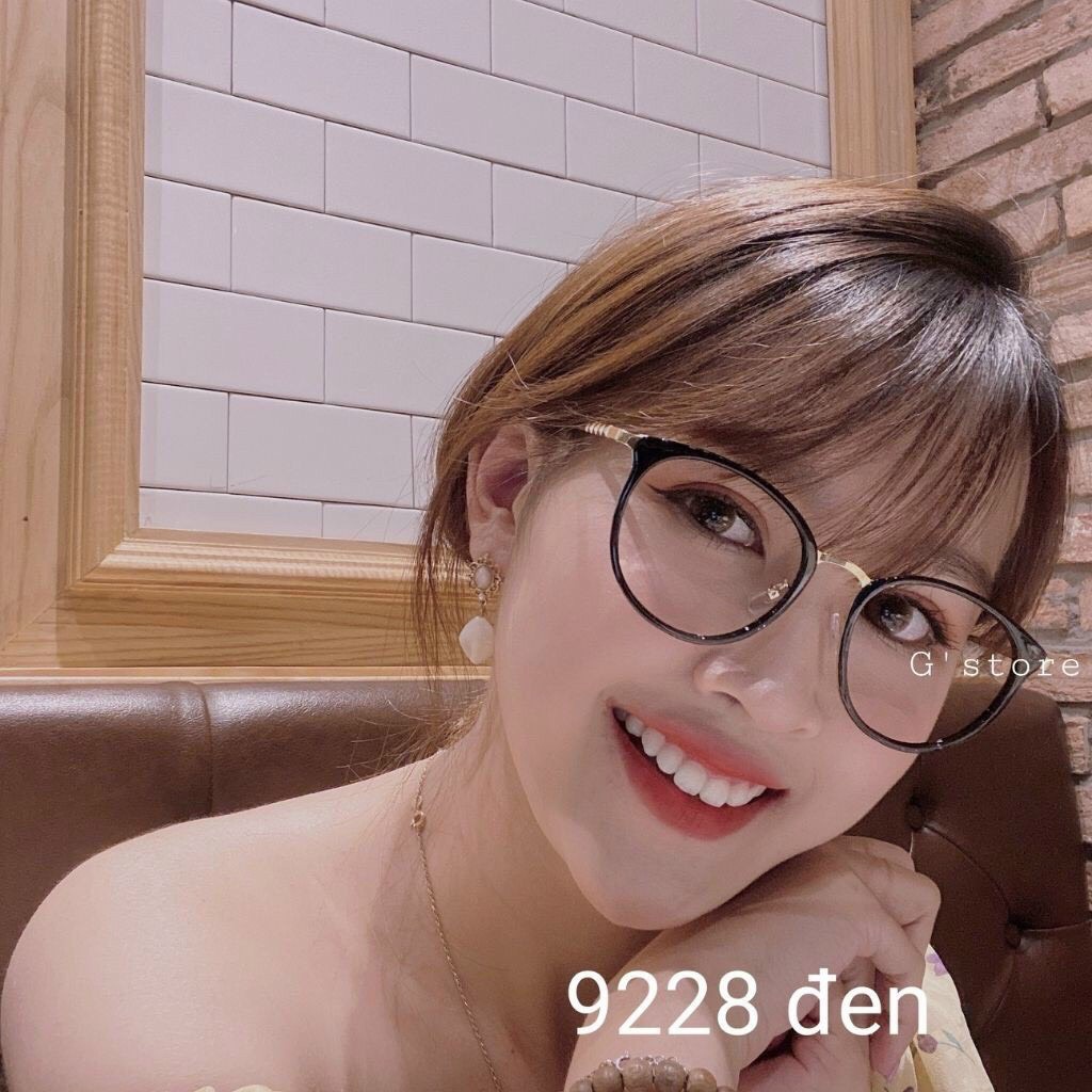Mắt kính gọng cận thời trang nữ cao cấp phong cách ULzzang Hàn Quốc chống tia UV bảo vệ mắt đi chơi dã ngoại kỷ yếu 014