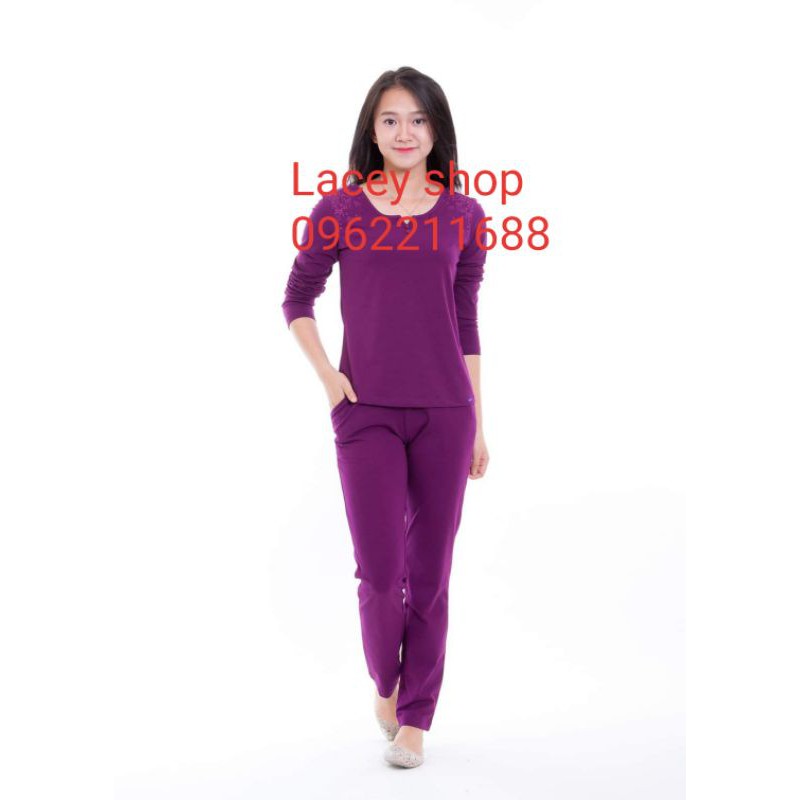 Bộ mặc nhà Wonnerful cotton dài tay 3XL 5643 Giá 405.000đ