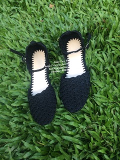 Giày len sandal mũi sò