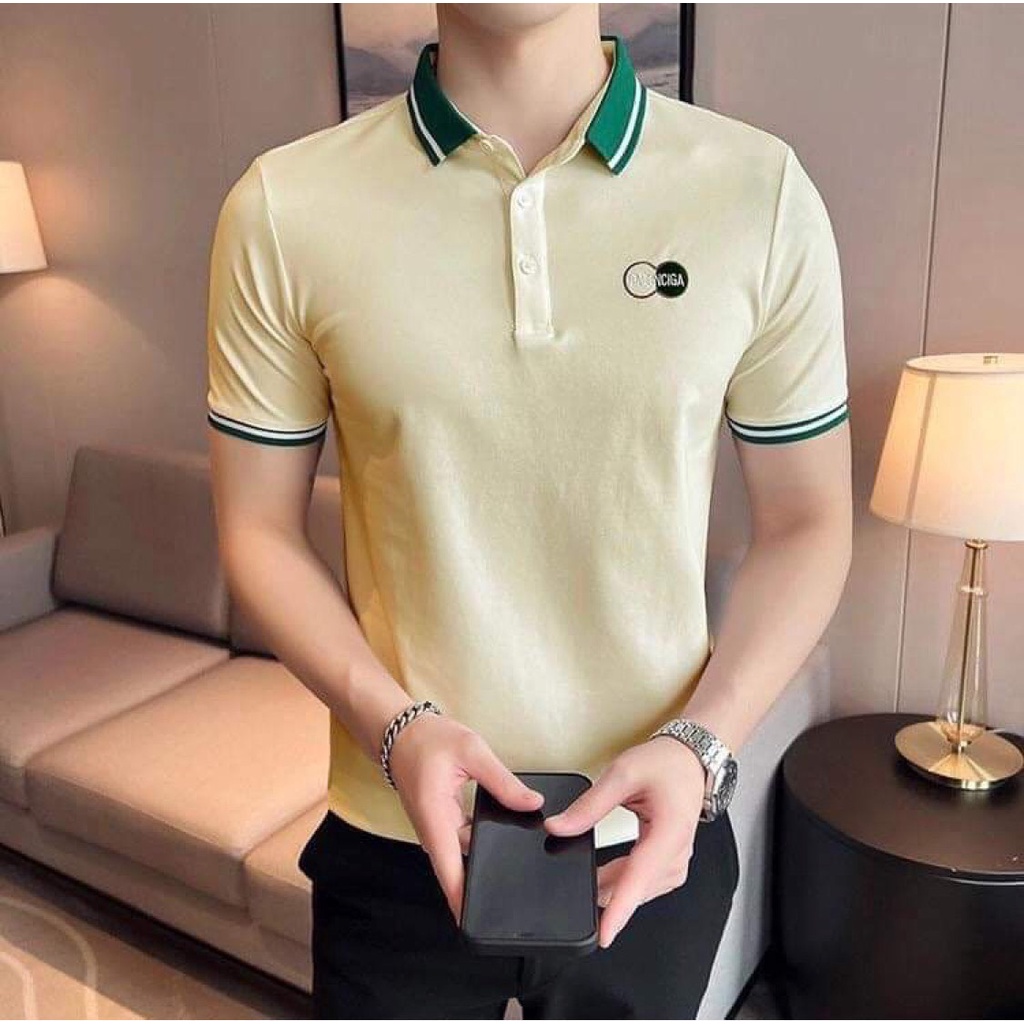 Áo thun polo nam thiết kế vải cá sấu cotton cao cấp ngắn tay cực sang trọng - Áo nam thời trang, thanh lịch